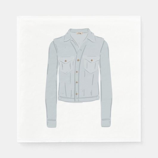 Light Blue Shirt Serviette (Vorderseite)