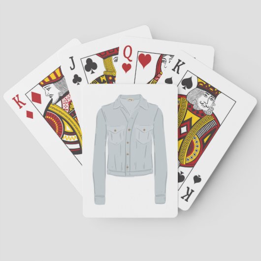 Light Blue Shirt Spielkarten (Rückseite)