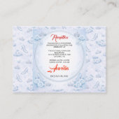 Light Blue Silver Princess Quinceanera Birthday Begleitkarte (Vorderseite)