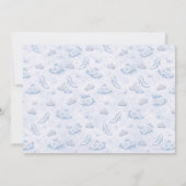 Light Blue Silver Princess Quinceanera Birthday  Einladung (Rückseite)