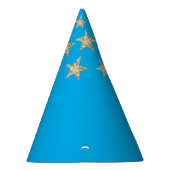 Light Blue Silver Stars Wizard Party Hat Partyhütchen (Rechts)