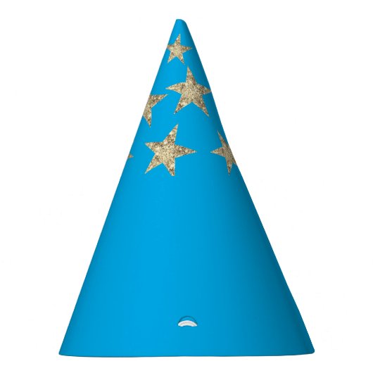 Light Blue Silver Stars Wizard Party Hat Partyhütchen (Rechts)