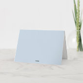 Light Blue Simple Nautical Anchor Baby Dusche Dankeskarte (Rückseite)