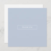 Light Blue Skies Modern Danke Card (Vorne/Hinten)