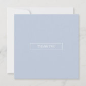 Light Blue Skies Modern Danke Card (Vorderseite)