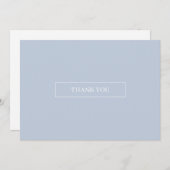 Light Blue Skies Simple Danke Card (Vorne/Hinten)