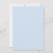 Light Blue Sky Relaxing Wedding Invitation Cards Einladung (Rückseite)