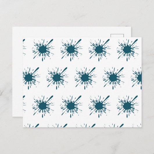 Light Blue Snow Burning Weihnachten Postkarte (Vorne/Hinten)