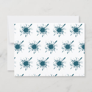 Light Blue Snow Burning Weihnachten Postkarte