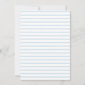 Light Blue Snowflakes Foto Winter Boy Taufe Einladung (Rückseite)