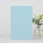 Light Blue Solid Color Briefpapier (Stehend Vorderseite)