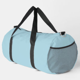 Light Blue Solid Color Duffle Bag