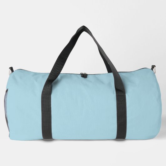 Light Blue Solid Color Duffle Bag (Rückseite)