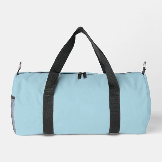 Light Blue Solid Color Duffle Bag (Rückseite)
