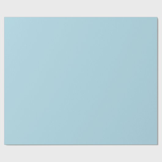 Light Blue Solid Color Geschenkpapier (Flach)