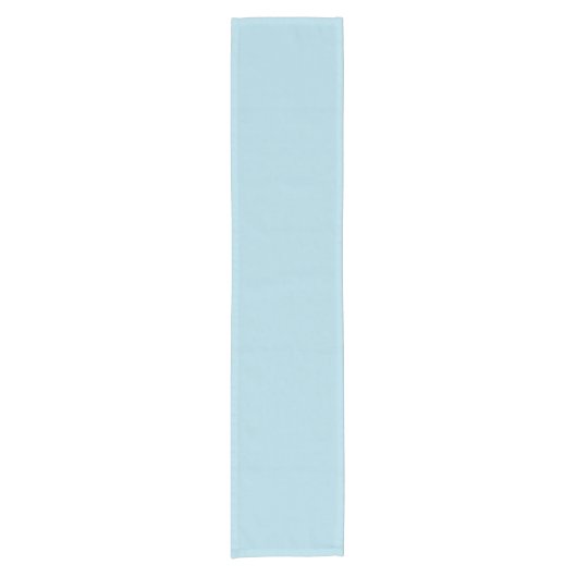 Light Blue Solid Color Kurzer Tischläufer (Vorderseite)