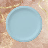 Light Blue Solid Color Pappteller
