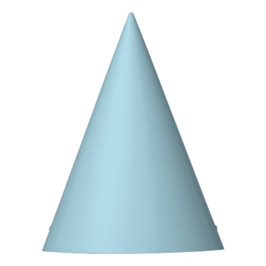 Light Blue Solid Color Partyhütchen (Vorderseite)