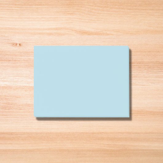 Light Blue Solid Color Post-it Klebezettel