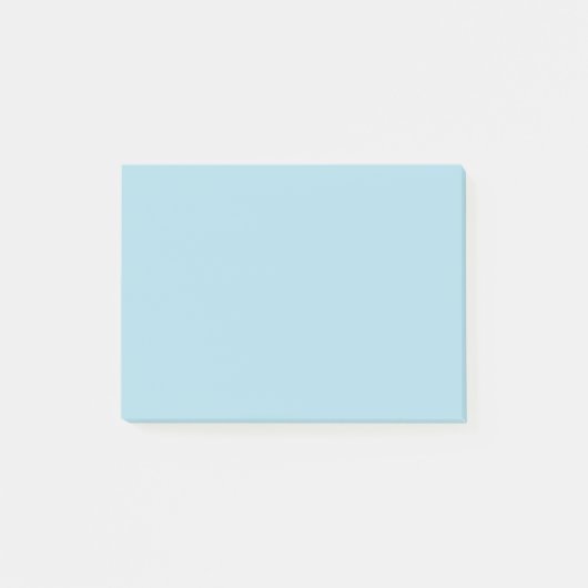 Light Blue Solid Color Post-it Klebezettel (Vorderseite)