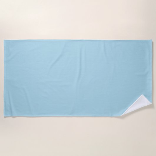 Light Blue Solid Color Strandtuch (Vorderseite)