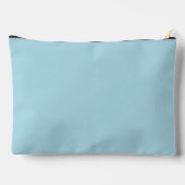 Light Blue Solid Color Zubehörtasche (Rückseite)