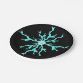 Light Blue Spark Lightning Paper Teller (Schrägansicht)