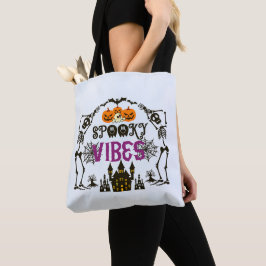 Light Blue Spooky Vibes Halloween Tasche