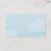 Light Blue Star Sky Book Request Card Visitenkarte (Rückseite)
