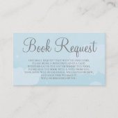 Light Blue Star Sky Book Request Card Visitenkarte (Vorderseite)
