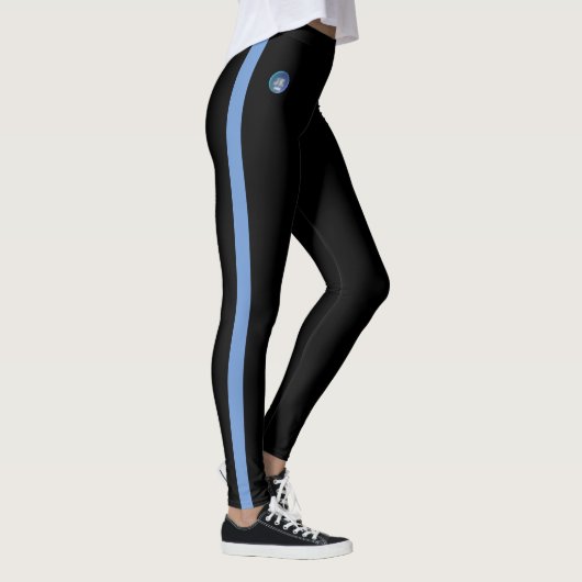 Light Blue Striped Beide Seiten Leggings JK 2023 (Rechts)
