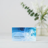 Light Blue Stylish - modern und Hi-Tech Visitenkarte (Stehend Vorderseite)