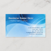 Light Blue Stylish - modern und Hi-Tech Visitenkarte (Rückseite)