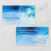 Light Blue Stylish - modern und Hi-Tech Visitenkarte (Vorne/Hinten)