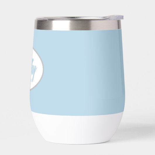 Light Blue Stylized Name Wedding Bridesmaid (Links)