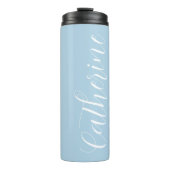 Light Blue Stylized Wedding Bridesmaid Thermosbecher (Vorderseite)