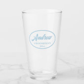 Light Blue Stylized Wedding Trauzeuge Glas (Vorderseite)