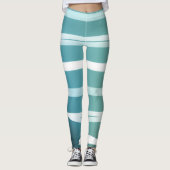 Light Blue Summer Leggins mit Violets Leggings (Vorderseite)