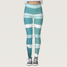 Light Blue Summer Leggins mit Violets Leggings