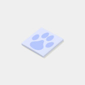 Light Blue Süße Tier Pawprint 3x3 Postit Notes Post-it Klebezettel (angewinkelt)