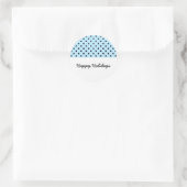 Light Blue Sweet Polka Dot Holiday Stickers (Tasche)
