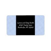 Light Blue Textured Background Adressaufkleber (Vorne)