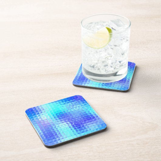 Light Blue Textured Glass Untersetzer (Rechte Seite)