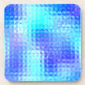 Light Blue Textured Glass Untersetzer (Vorderseite)