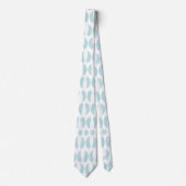 Light blue tie with raindrop pattern krawatte (Vorderseite)