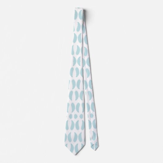 Light blue tie with raindrop pattern krawatte (Vorderseite)