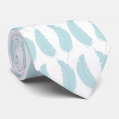 Light blue tie with raindrop pattern krawatte (Gerollt)