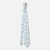 Light blue tie with raindrop pattern krawatte (Rückseite)