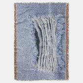 Light Blue Torn Jeans Texture Decke (Vorderseite Vertikal)