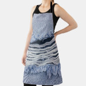 Light Blue Torn Jeans Texture Schürze (InSitu)